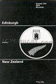 Edinburgh v New Zealand 1979 rugby  Programme